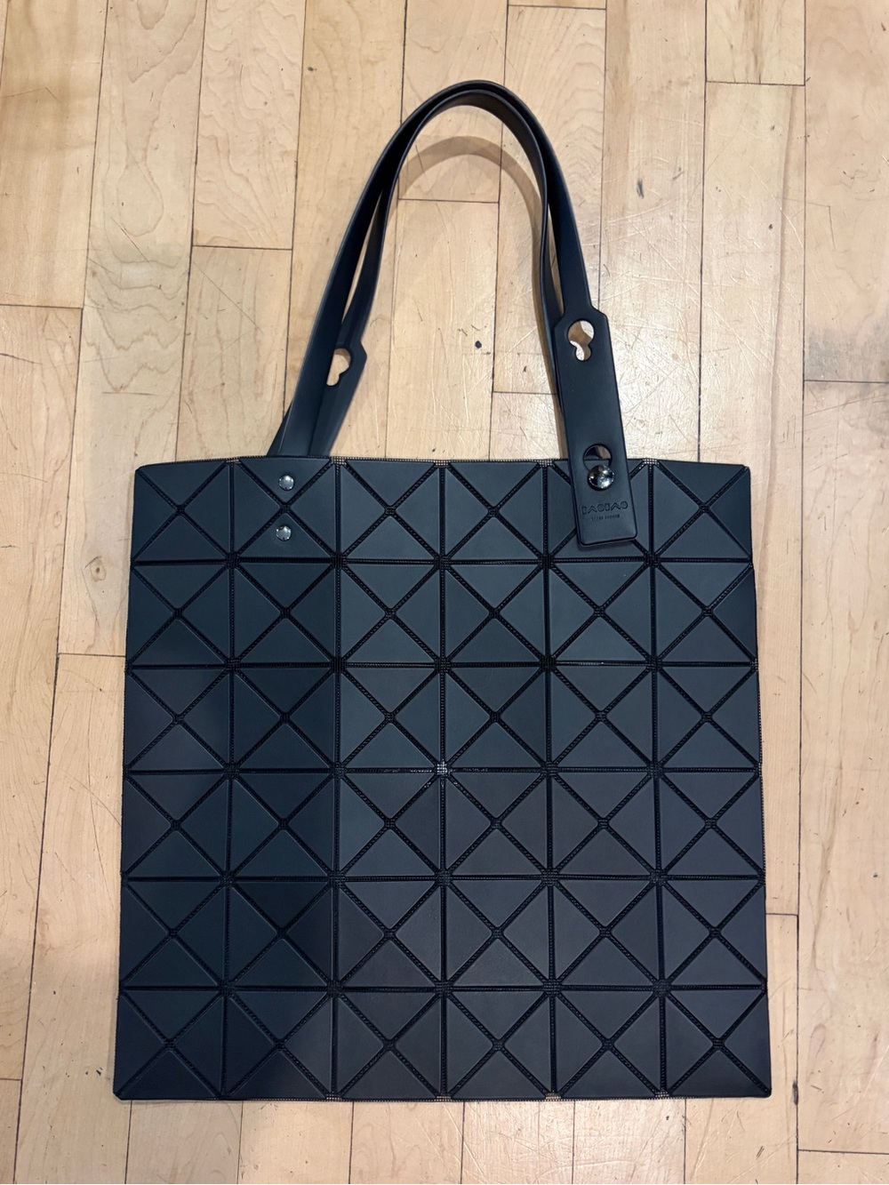 Issey Miyake Bao Bao matte black geometric tote